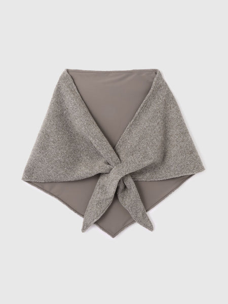 ショール付きスライバーニットコート