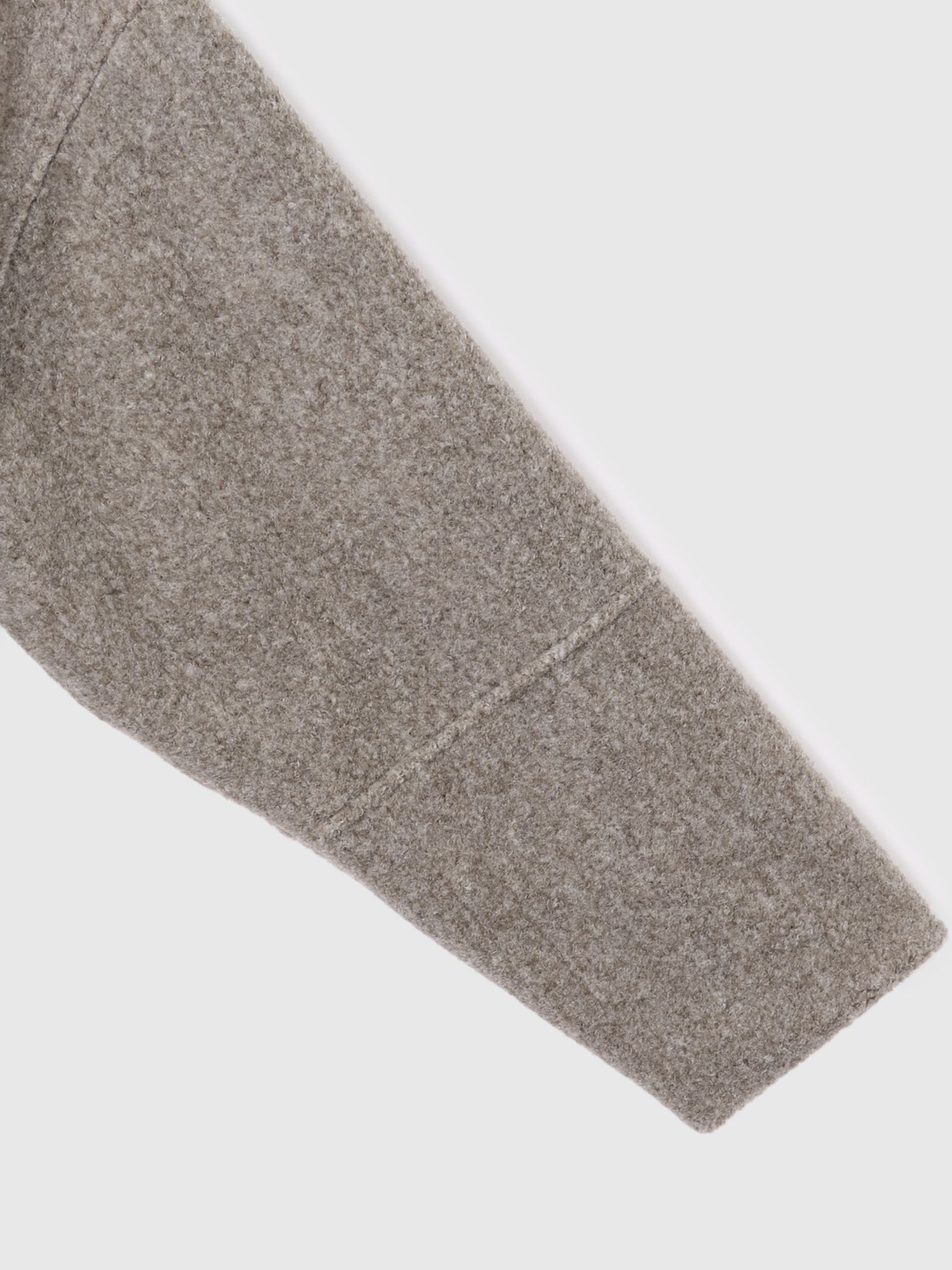 ショール付きスライバーニットコート