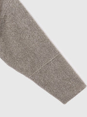 ショール付きスライバーニットコート