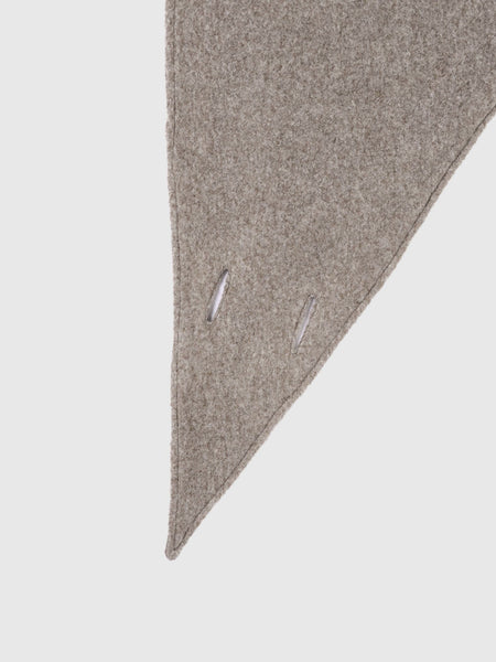 ショール付きスライバーニットコート