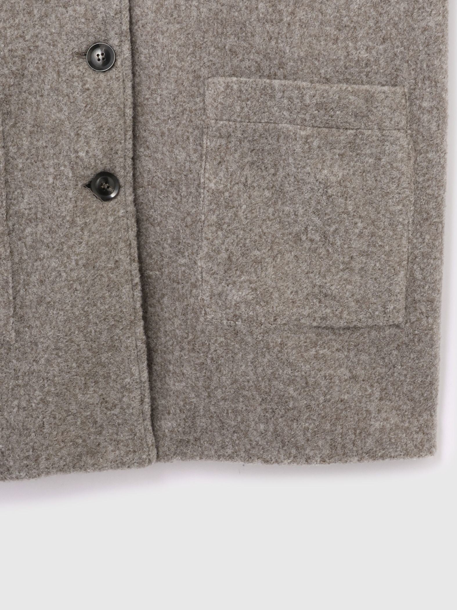 ショール付きスライバーニットコート