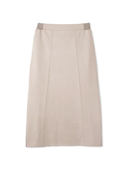 スウェードタッチダンボールナロースカート≪手洗い可能≫