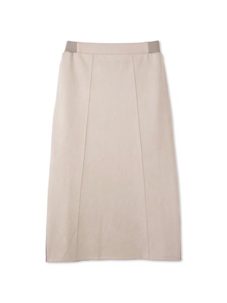 スウェードタッチダンボールナロースカート≪手洗い可能≫