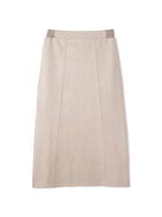 スウェードタッチダンボールナロースカート≪手洗い可能≫