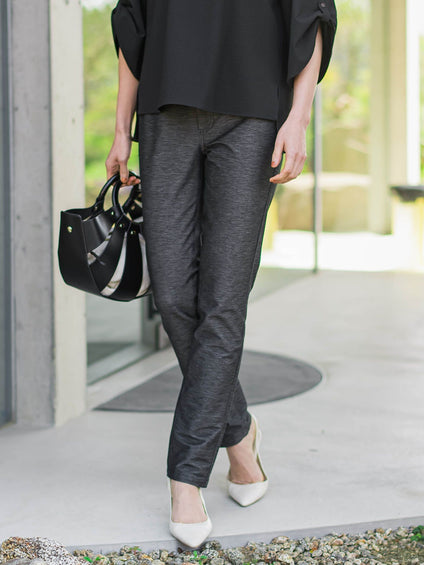 【WEB限定】名品デニムジャージライトパンツ≪ストレッチ/11号あり≫