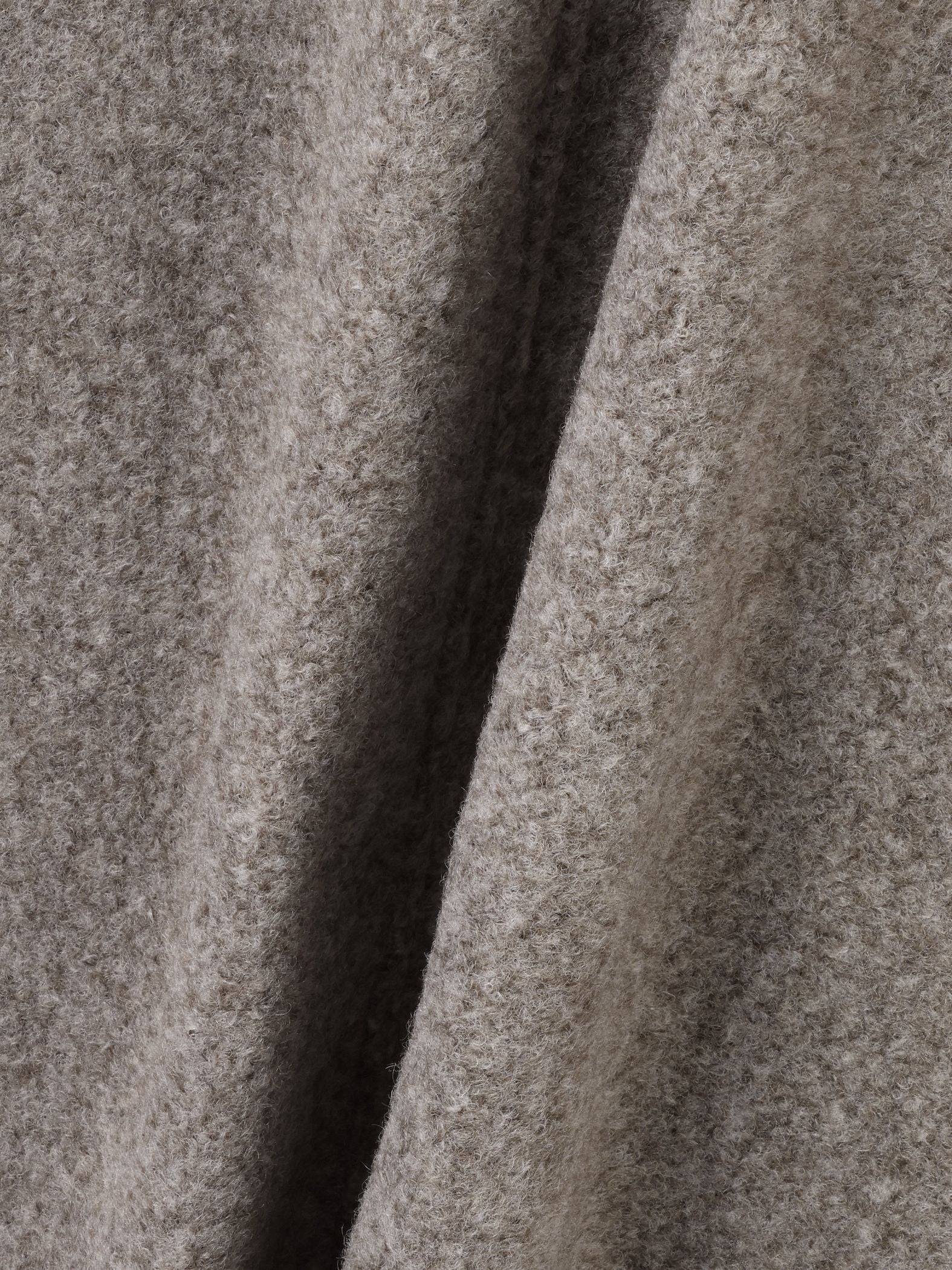 ショール付きスライバーニットコート