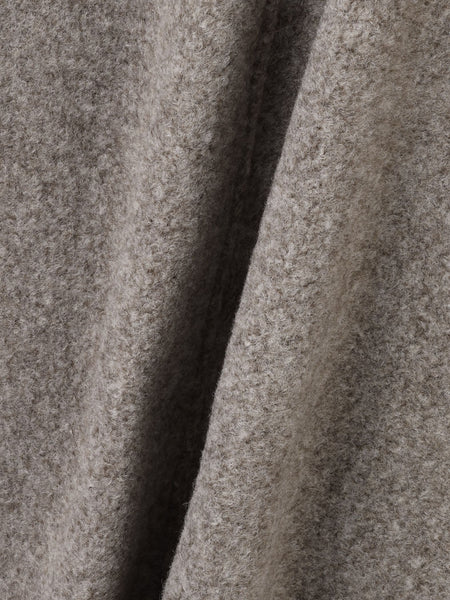 ショール付きスライバーニットコート