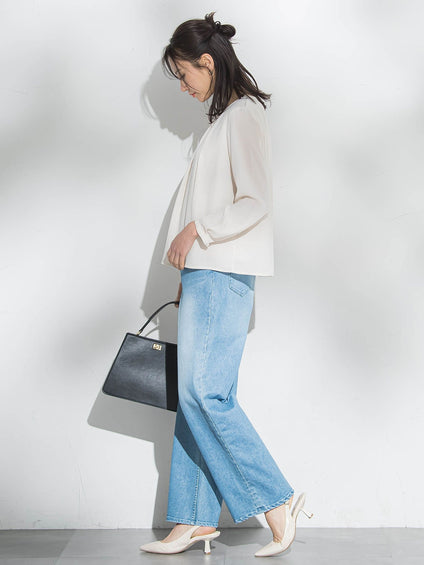 【WEB限定】こっそり暖かシフォンブラウス