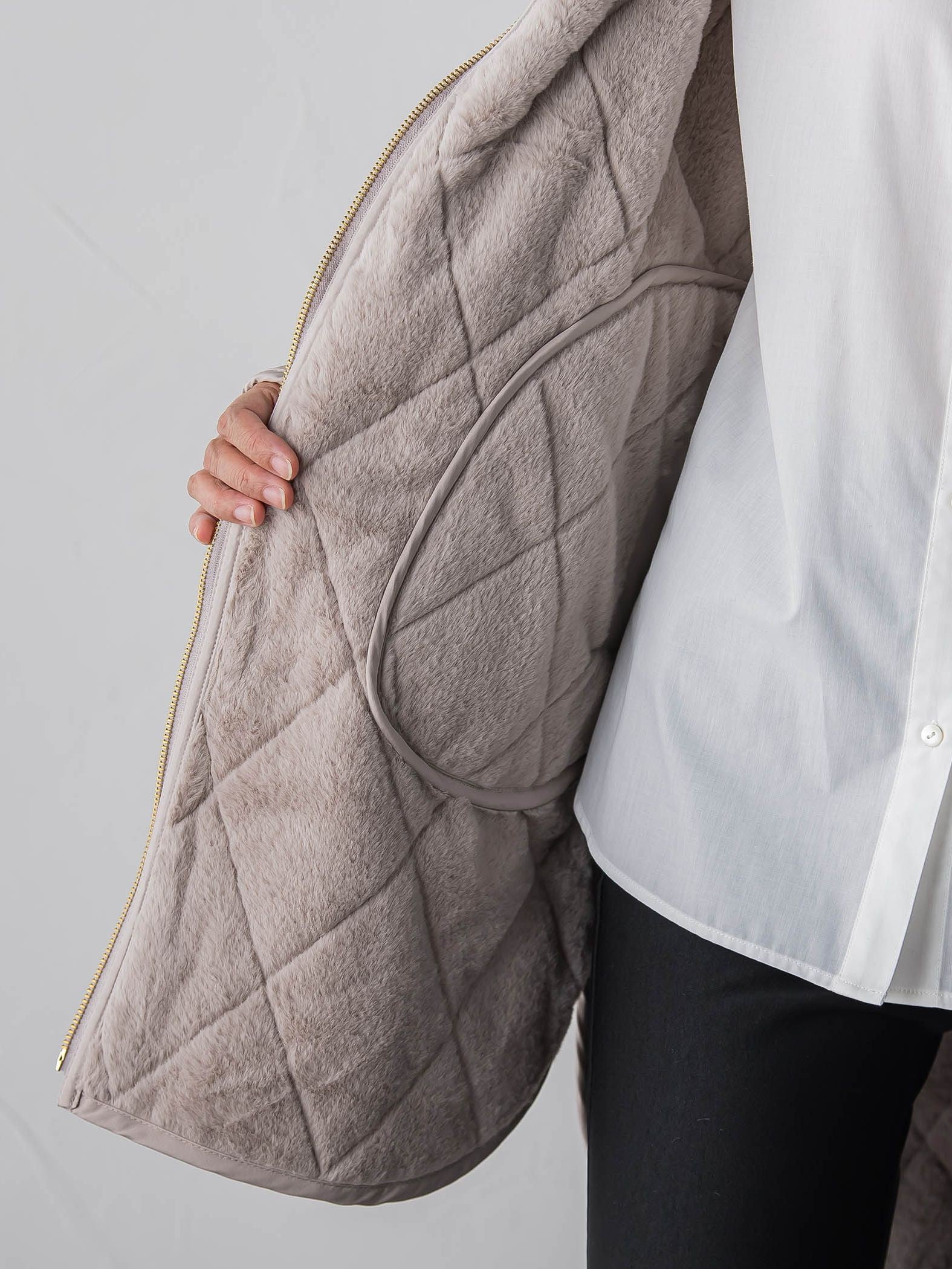 【WEB限定】”まるで毛布”どちらも主役リバーシブルアウター