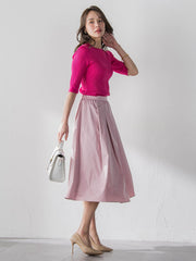 タフタフレアスカート