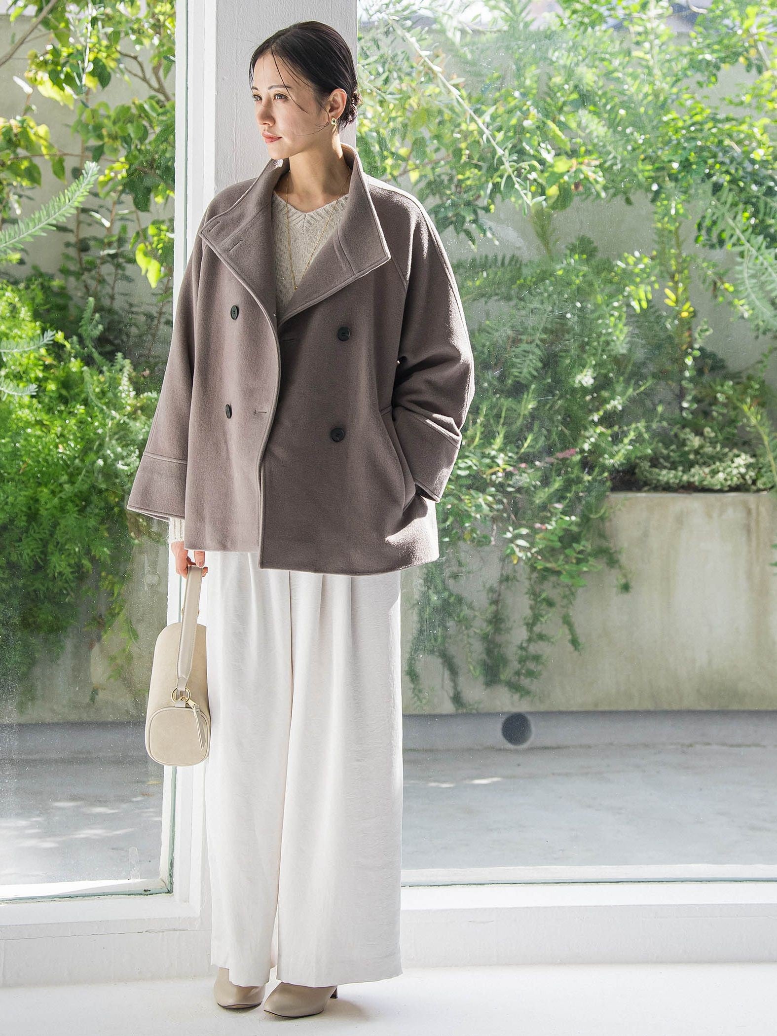 スパンコールラメVネックニット≪洗える≫