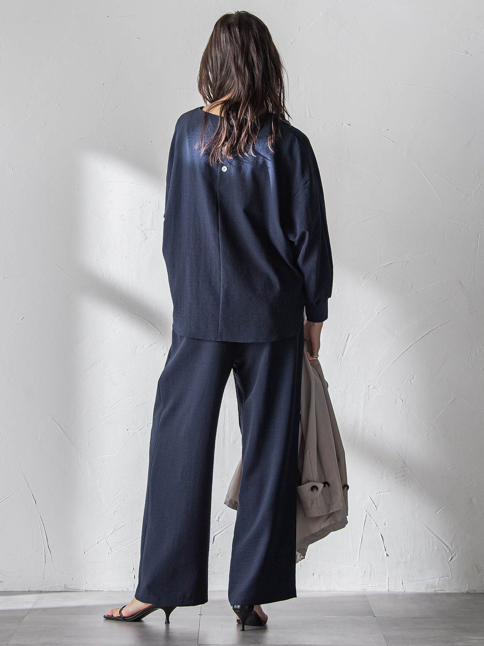 【一瞬で楽とキレイを叶える】タンブラーオックスイージーワイドパンツ≪手洗い可能≫