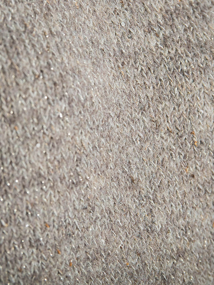 ラメスパンコールクルーネックニット≪手洗い可能≫