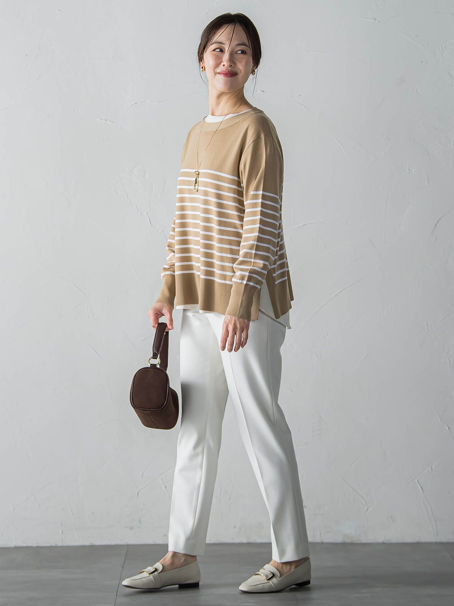 ANGELINAリブスリーブニット≪WEB限定11号/洗える≫