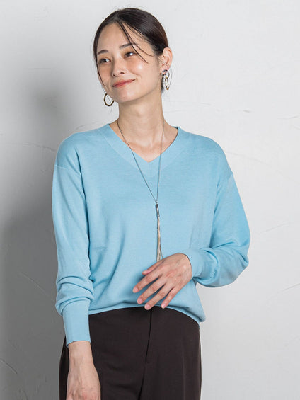 Brisbane Vネックニットプルオーバー≪11号あり≫