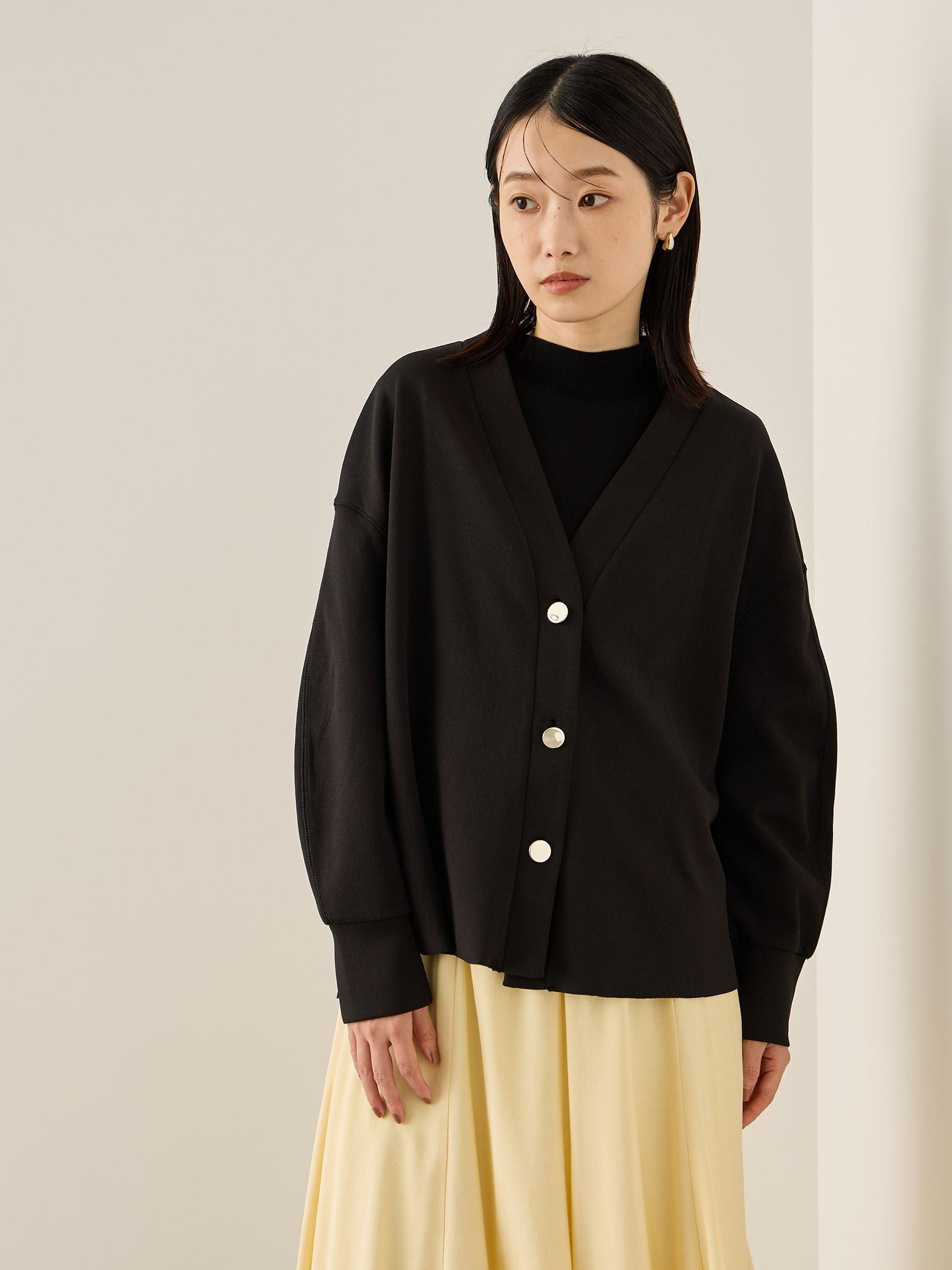 カットジョーゼットTEXカーディガン≪手洗い可能≫