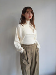 Glen Check Wide Pants［under150cmさんもオススメ］≪手洗い可能≫