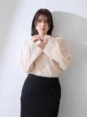 ハイゲージ天竺ボートネックプルオーバー