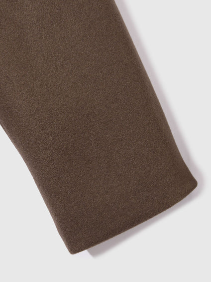 ウールチョウジャージーノーカラージャケット