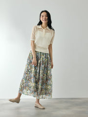 ヴィスコースポロニットプルオーバー