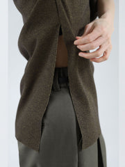 Side slit rib T【日本製】≪手洗い可能≫