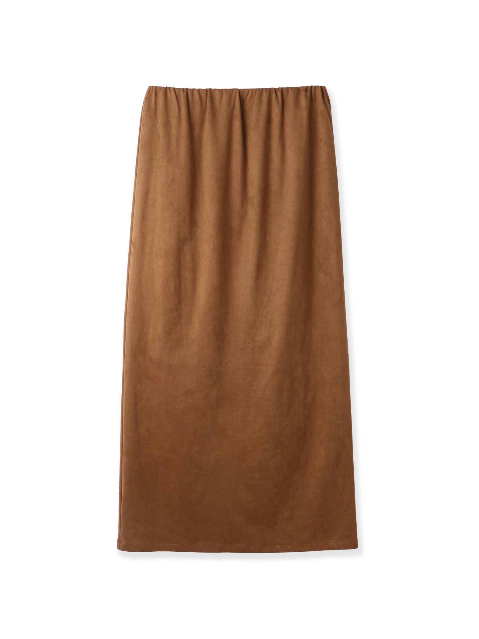 ストレッチフェイクスウェードナロースカート