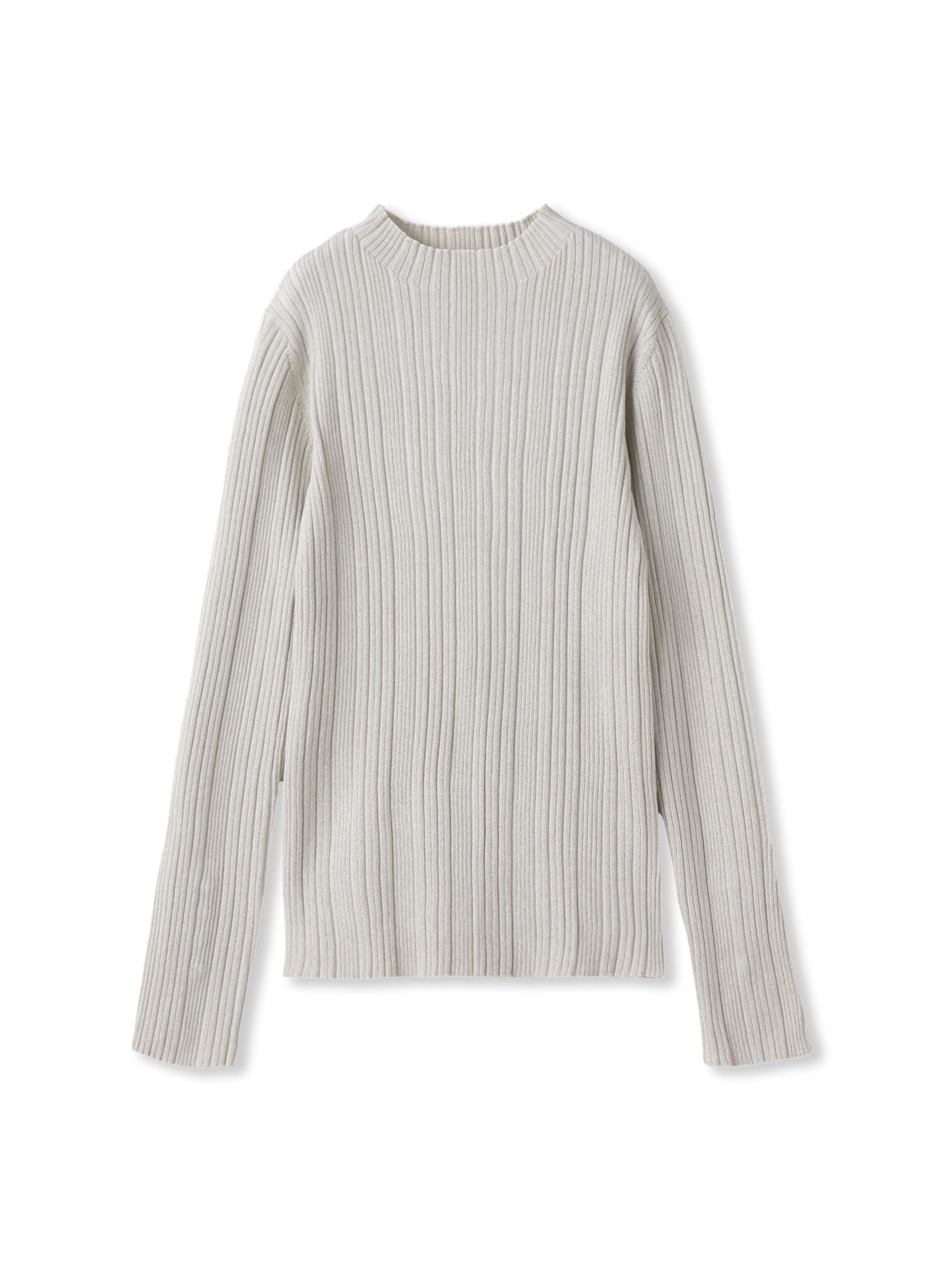 袖ボタンランダムリブニット≪手洗い可能≫