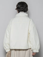 【WEB限定】中綿ボリュームショートブルゾン≪手洗い可能≫