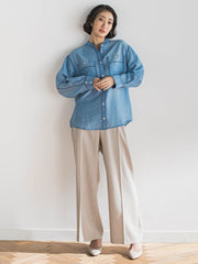 シアーデニムシャツ