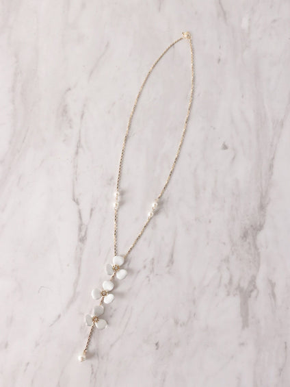 エポフラワーナローネックレス