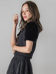 ファースリーブハイネックニット≪手洗い可能≫