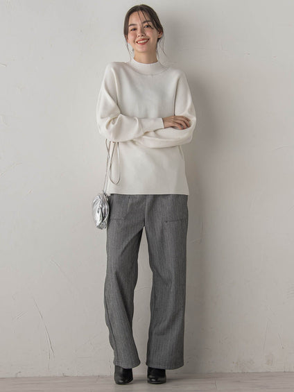 ウォッシャブルバナナスリーブニット≪手洗い可能≫