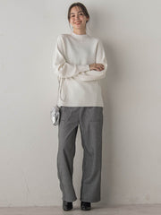 ウォッシャブルバナナスリーブニット≪手洗い可能≫