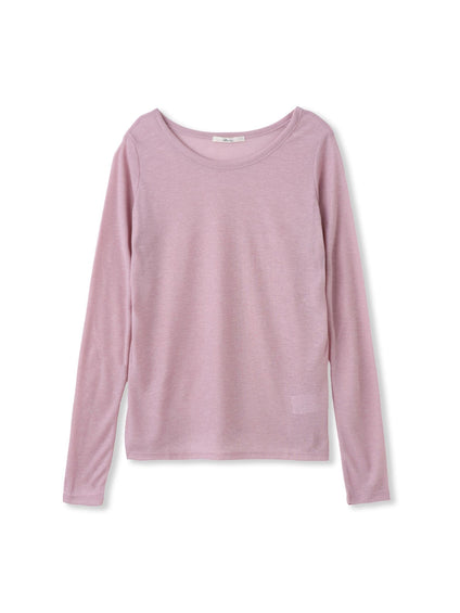 シアーフライス×チュールレイヤードプルオーバー