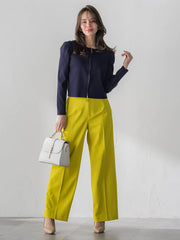 パフスリーブダブルジップブルゾン