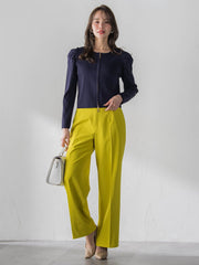 パフスリーブダブルジップブルゾン