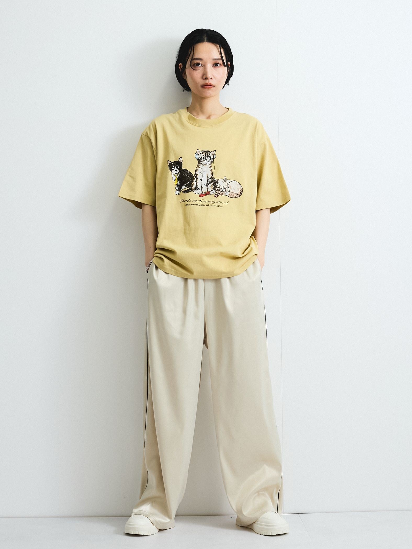 サテンサイドラインパンツ≪手洗い可能≫