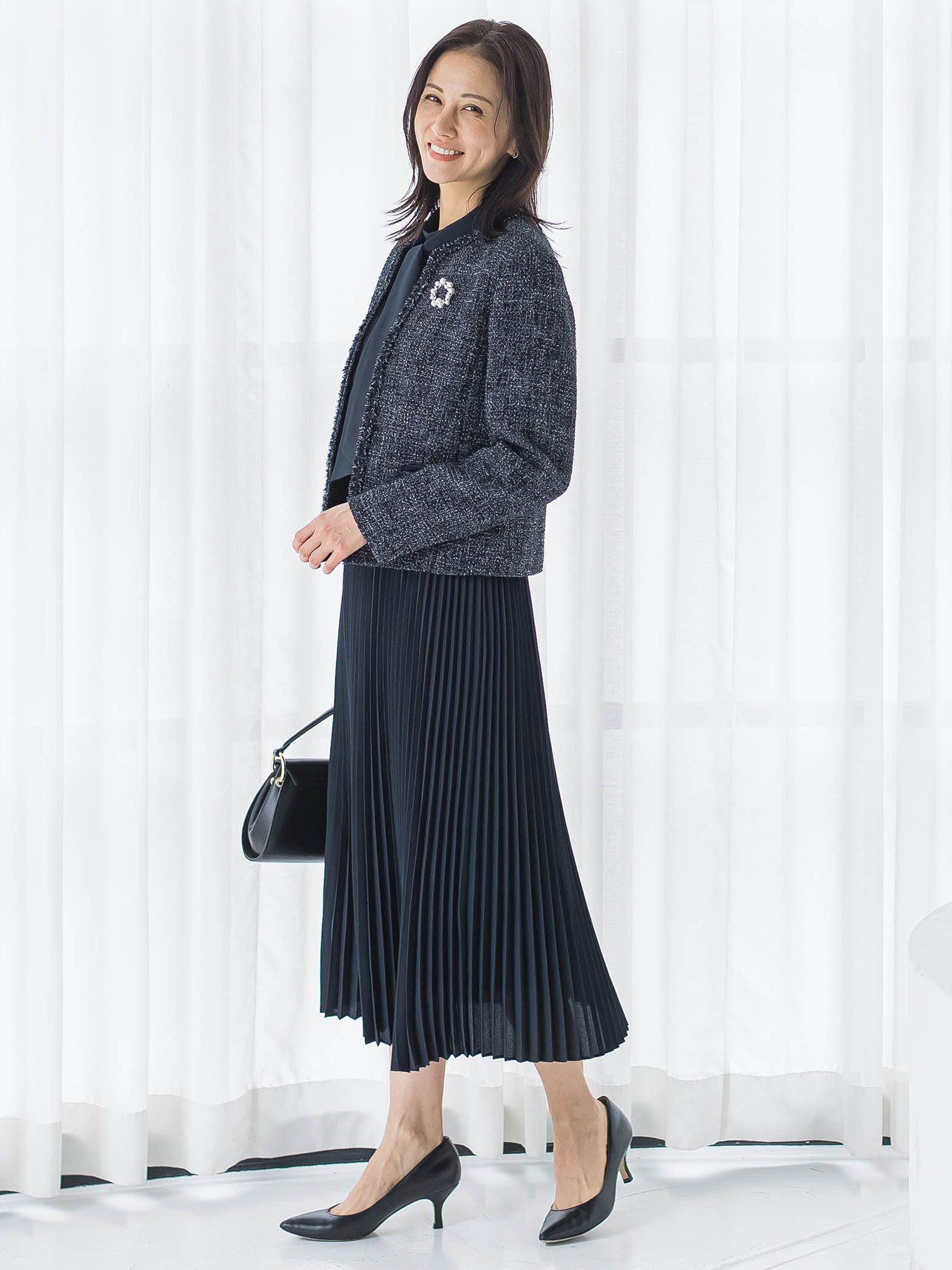 ボウタイフォーマルワンピース≪洗える≫