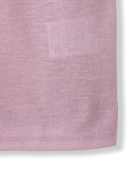 シアーフライス×チュールレイヤードプルオーバー