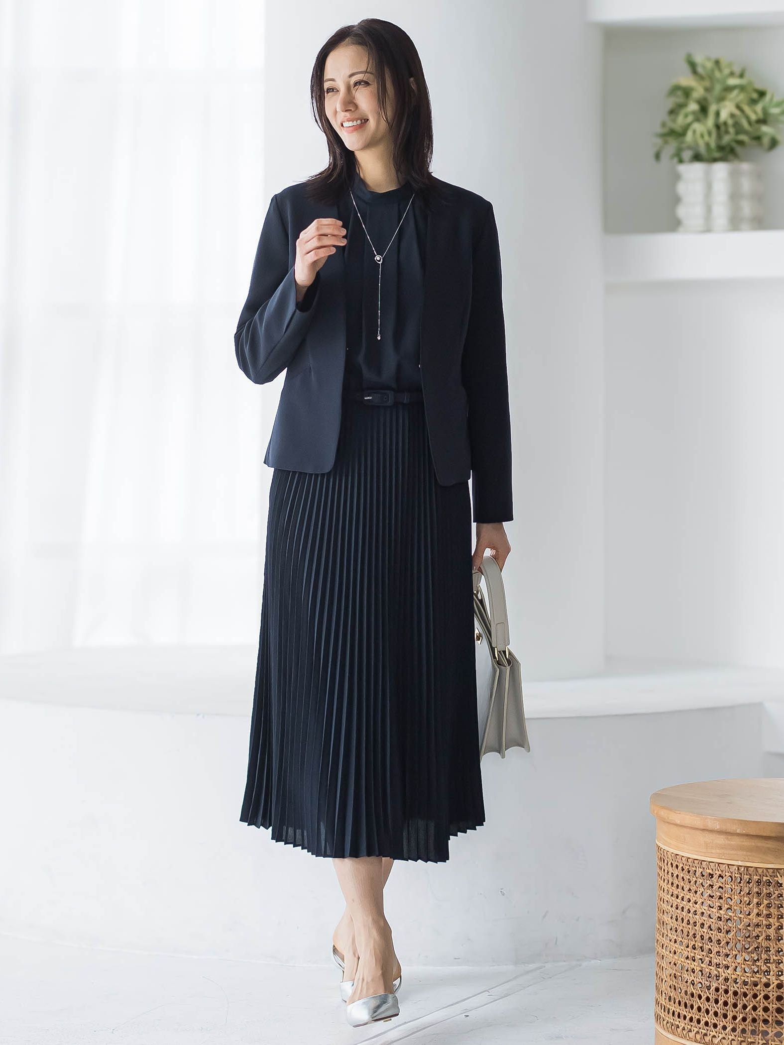 ボウタイフォーマルワンピース≪洗える≫