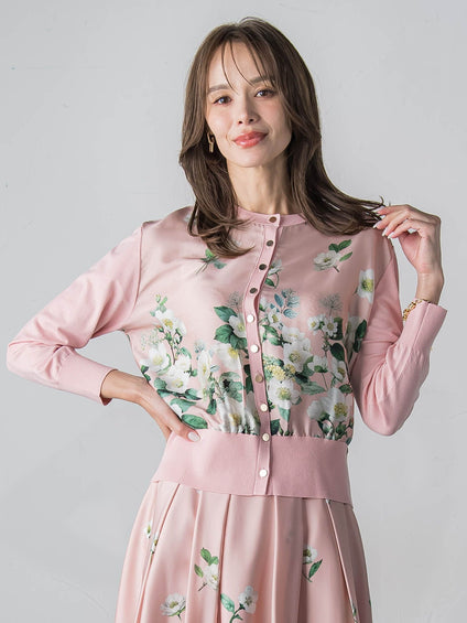 クリスマスローズカーディガン