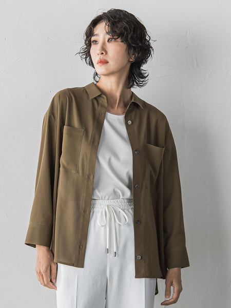 【大きいサイズ/受注会限定】シアーボイルシャツ