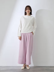 ハイゲージ天竺ボートネックプルオーバー