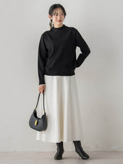 両面起毛ストレッチスカート≪洗濯機で洗える≫