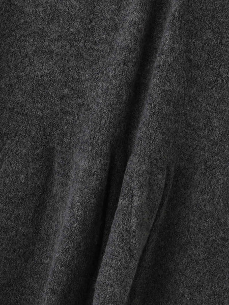 杢ストレッチ襟付きペプラムニット≪手洗い可能≫