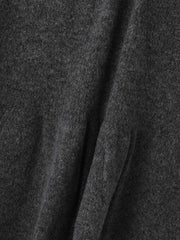 杢ストレッチ襟付きペプラムニット≪手洗い可能≫