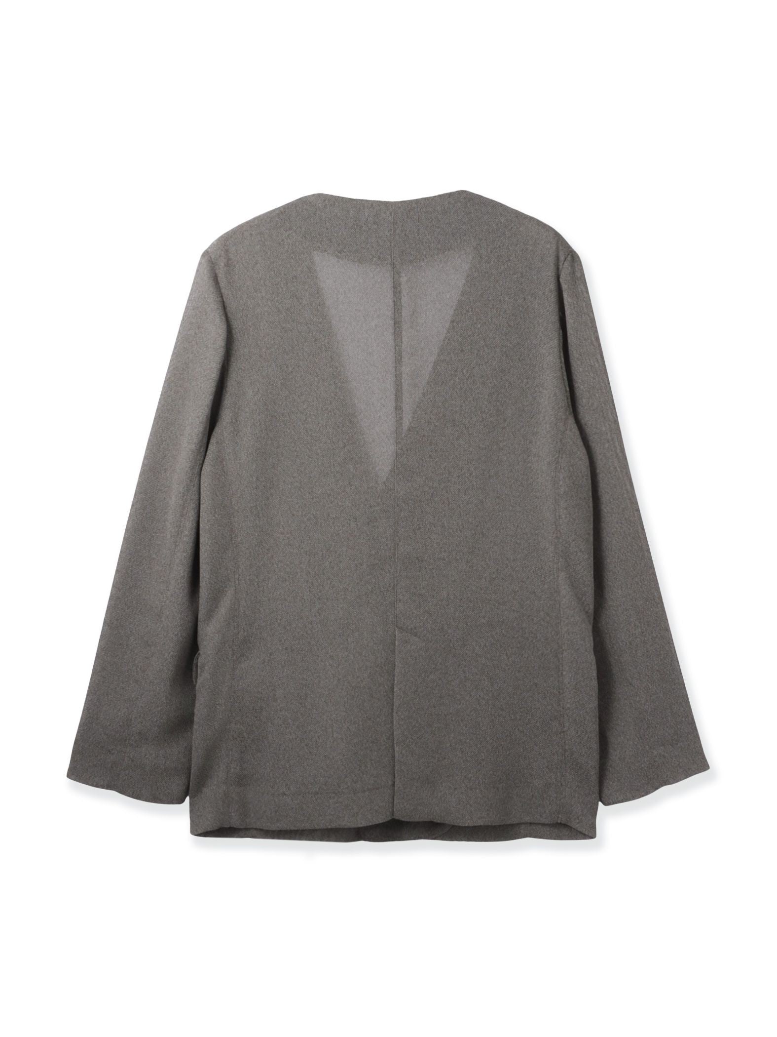 グリッディメッシュノーカラージャケット