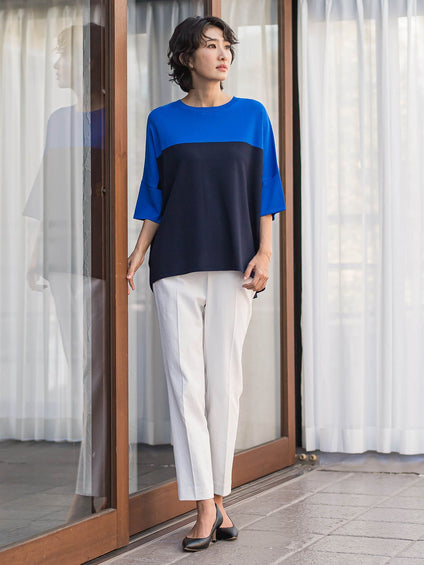 【大きいサイズ】シェルタリングテーパードパンツ