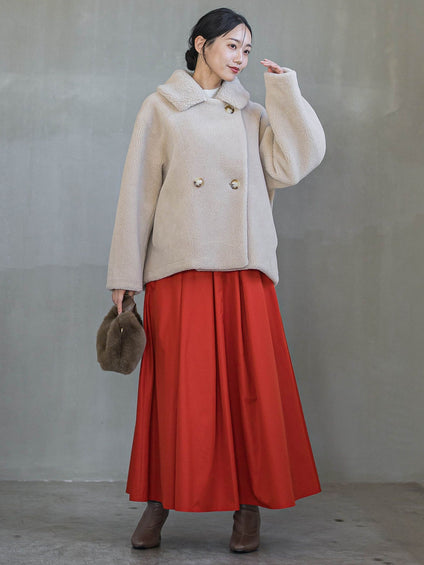 タフタタックスカート≪洗濯機で洗える≫