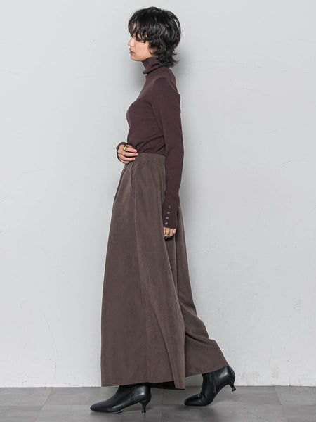 リブタートルニットプルオーバー≪手洗い可能≫